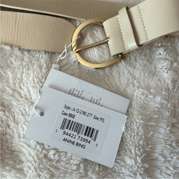Anine Bing Belt in cream NWT - Picture 10 of 12
